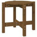 Măsuță de cafea, maro miere, Ø 52,5×45 cm, lemn masiv de pin