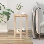Măsuță de cafea, Ø 40×60 cm, lemn masiv de pin