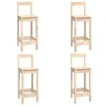 Set mobilier de bar, 5 piese, lemn masiv de pin