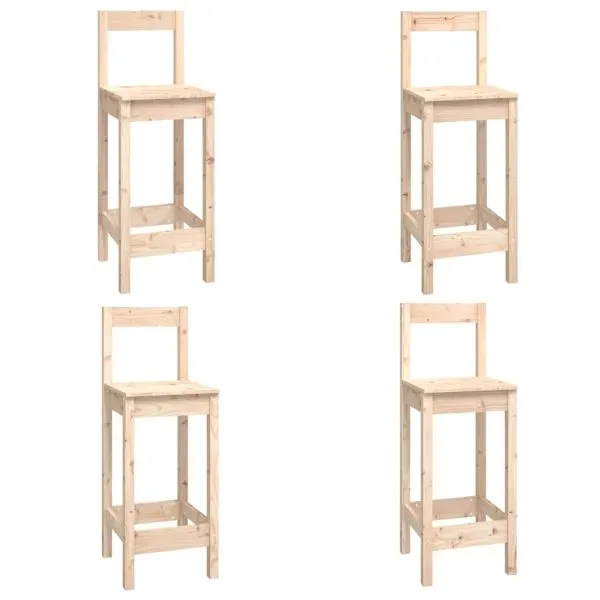 Set mobilier de bar, 5 piese, lemn masiv de pin