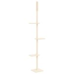 Ansamblu pisici din podea până la tavan, crem, 267,5-297,5 cm