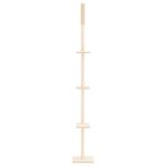 Ansamblu pisici din podea până la tavan, crem, 267,5-297,5 cm