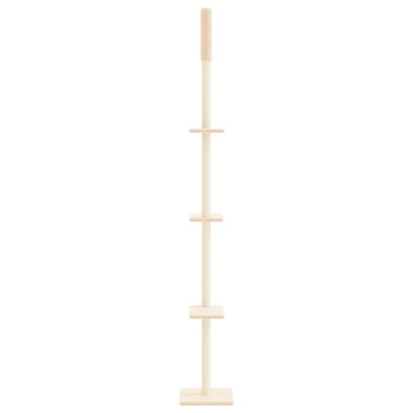 Ansamblu pisici din podea până la tavan, crem, 267,5-297,5 cm