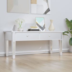 Măsuță de cafea cu oglindă 106x45x45 cm lemn compozit și sticlă