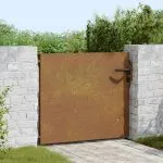 Poartă pentru grădină, 85×75 cm, oțel corten
