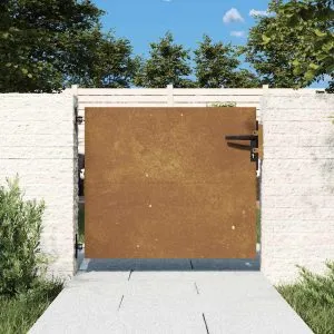 Poartă pentru grădină, 85×75 cm, oțel corten