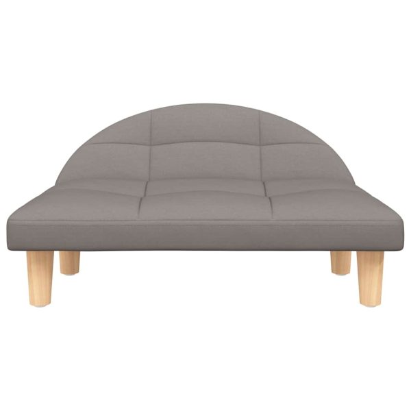 Pat de câini, gri taupe, 70x52x30 cm, material textil