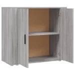 Dulap, gri sonoma, 80x33x70 cm, lemn compozit