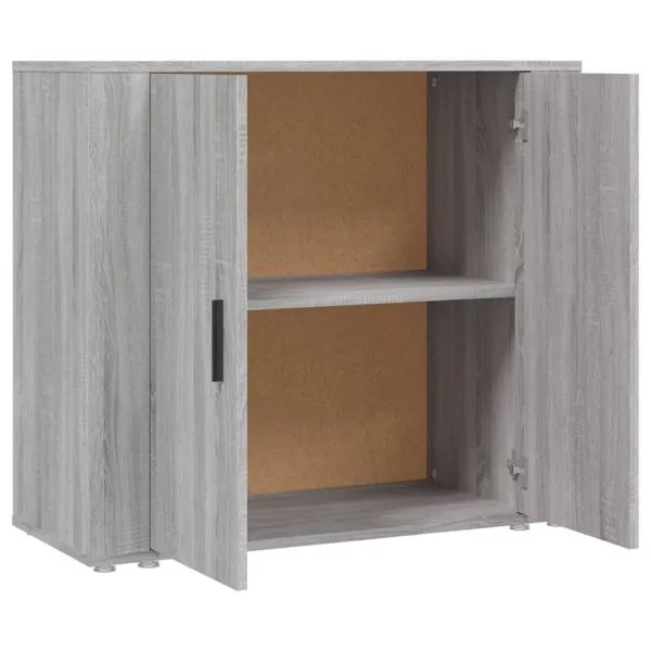 Dulap, gri sonoma, 80x33x70 cm, lemn compozit