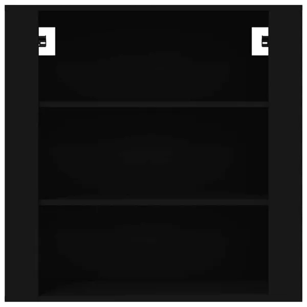 Dulap de perete, negru, 80x33x80 cm, lemn prelucrat
