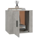 Noptiere, 2 buc., gri beton, 50x39x47 cm