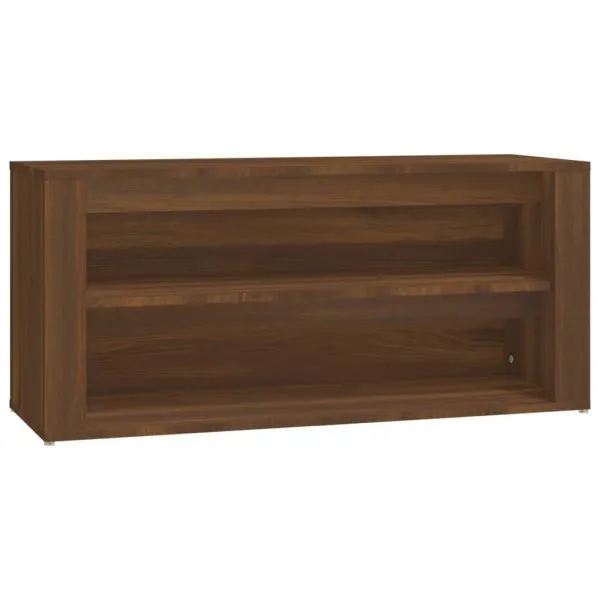 Pantofar, stejar maro, 100x35x45 cm, lemn compozit
