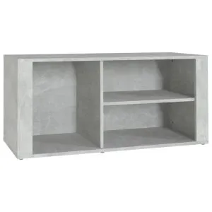 Pantofar, gri beton, 100x35x45 cm, lemn prelucrat