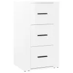 Dulap, alb extralucios, 40x33x70 cm, lemn prelucrat