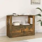 Servantă, stejar fumuriu, 80x30x60 cm, lemn prelucrat