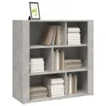 Servantă, gri beton, 80x30x80 cm, lemn prelucrat