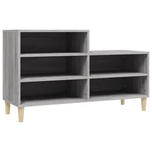 Pantofar, gri sonoma, 102x36x60 cm, lemn prelucrat