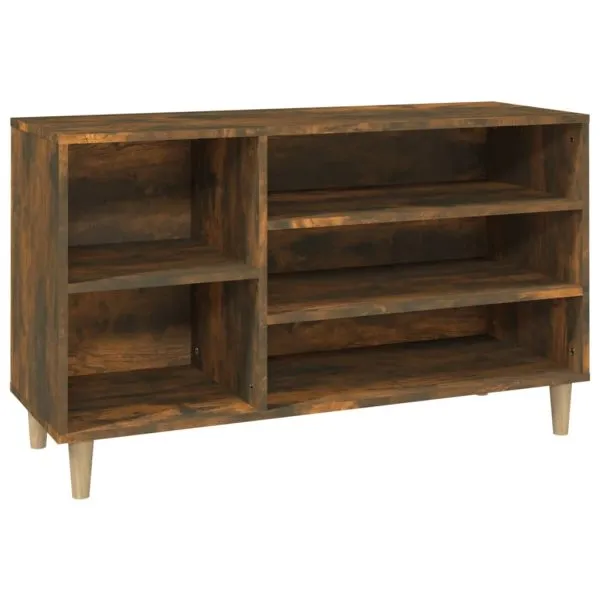 Pantofar, stejar fumuriu, 102x36x60 cm, lemn prelucrat