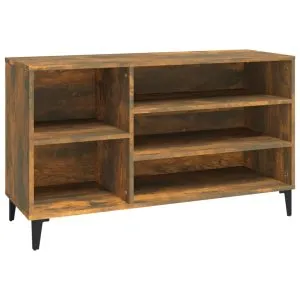 Pantofar, stejar fumuriu, 102x36x60 cm, lemn prelucrat