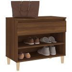 Pantofar, stejar maro, 70x36x60 cm, lemn prelucrat