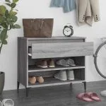 Pantofar, gri sonoma, 70x36x60 cm, lemn prelucrat