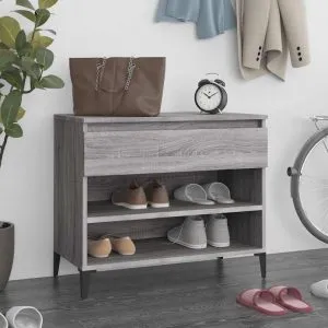 Pantofar, gri sonoma, 70x36x60 cm, lemn prelucrat