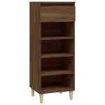 Pantofar, stejar maro, 40x36x105 cm, lemn prelucrat