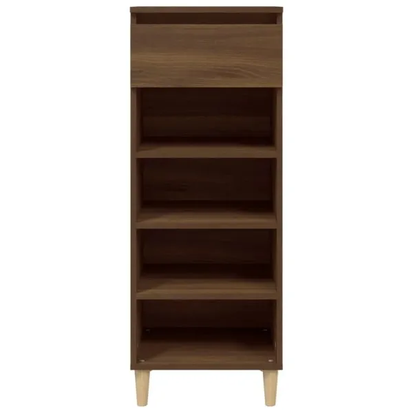 Pantofar, stejar maro, 40x36x105 cm, lemn prelucrat