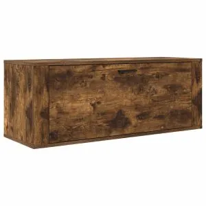 Pantofar de perete, stejar fumuriu, 100x35x38 cm lemn prelucrat