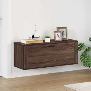 Pantofar de perete, stejar maro, 100x35x38 cm lemn prelucrat