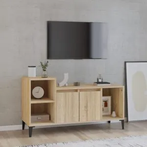 Comodă TV, stejar sonoma, 100x35x55 cm, lemn prelucrat