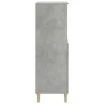 Dulap înalt, gri beton, 60x36x110 cm, lemn compozit
