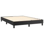 Cadru de pat, negru, 140×190 cm, piele ecologică
