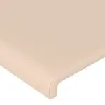 Tăblii de pat 4 buc, cappuccino 100x5x78/88 cm piele ecologică
