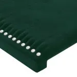 Tăblii de pat, 2 buc, verde închis, 100x5x78/88 cm, catifea
