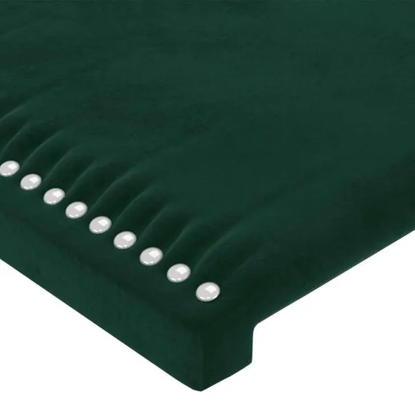 Tăblii de pat, 4 buc, verde închis, 80x5x78/88 cm, catifea