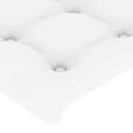 Tăblii de pat, 4 buc, alb, 100x5x78/88 cm, piele ecologică