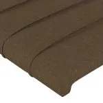 Tăblii de pat, 4 buc, maro închis, 80x5x78/88 cm, textil