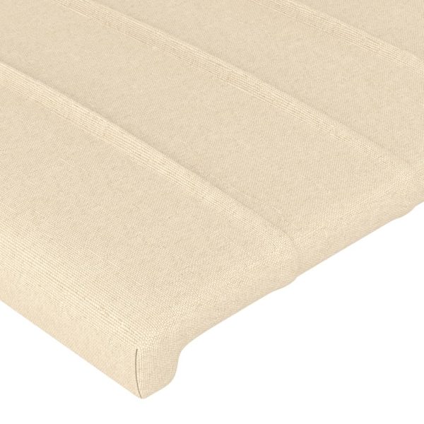 Tăblii de pat, 4 buc, crem, 72x5x78/88 cm, textil