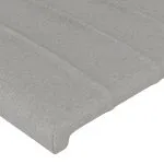 Tăblii de pat, 4 buc, gri deschis, 90x5x78/88 cm, textil