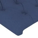Tăblii de pat, 4 buc, albastru, 80x7x78/88 cm, textil
