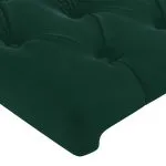 Tăblii de pat, 2 buc, verde închis, 90x7x78/88 cm, catifea