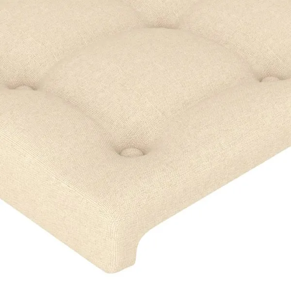 Tăblii de pat, 4 buc, crem, 100x5x78/88 cm, textil