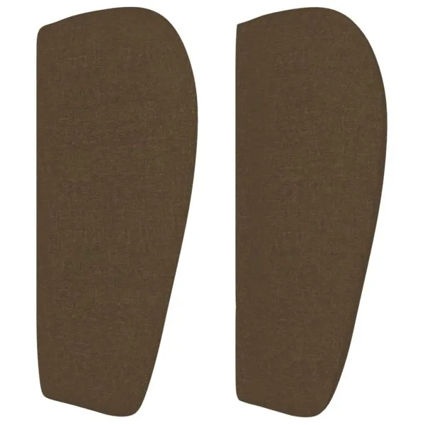 Tăblie de pat cu aripioare maro închis 83x23x78/88 cm textil