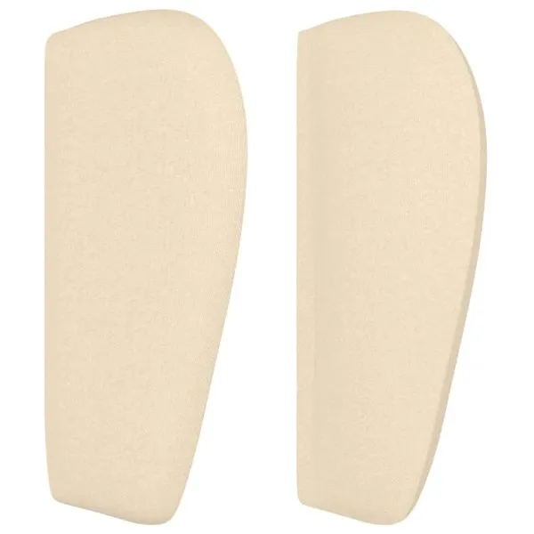 Tăblie de pat cu aripioare crem 83x23x78/88 cm material textil