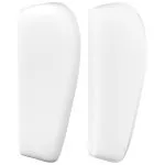Tăblie de pat cu aripioare alb 203x23x78/88 cm piele ecologică