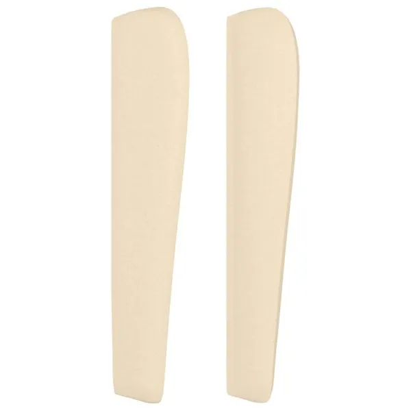 Tăblie de pat cu aripioare, crem, 103x23x118/128 cm, textil