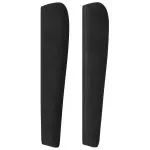 Tăblie de pat cu aripioare, negru, 103x23x118/128 cm, catifea