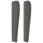 Tăblie de pat cu aripioare gri închis 93x23x118/128 cm catifea