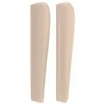 Tăblie pat cu aripioare cappuccino 83x23x118/128 cm piele eco